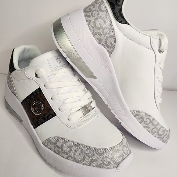 Guess GBG Los Angeles Women's Ladies Tennis wedge sneakers brand new - Picture 2 of 5
